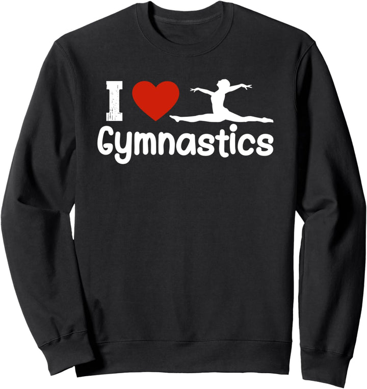 I love Gymnastics Gymnast Gymnastik Mädchen Frauen Sweatshirt