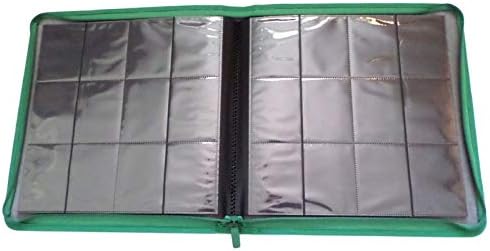 docsmagic.de Premium Pro-Player 12-Pocket Playset Zip-Album Dark Green - 480 Card Binder - MTG - PKM