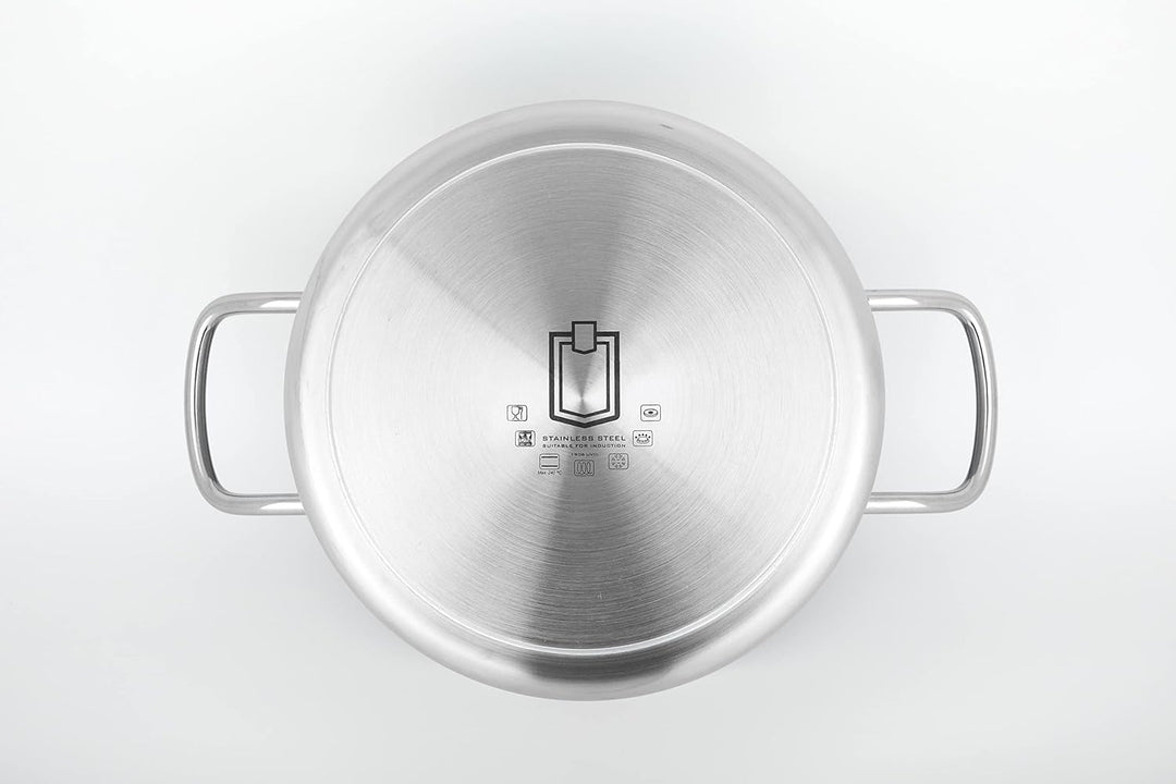 METRO Professional Bratentopf, Edelstahl, 9.8 L, Induktion, backofenfest