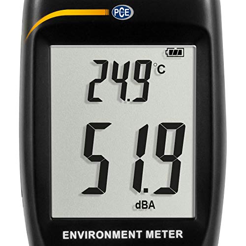 5 in 1 Umweltmessgerät PCE-EM 883 für die Messung von Schall, Lichtstärke, Windgeschwindigkeit, Temp