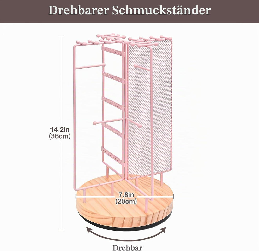 ProCase Schmuckständer Drehbarer Schmuckhalter Schmuckbaum Schmuckstander Jewelry Stand für Ohrring