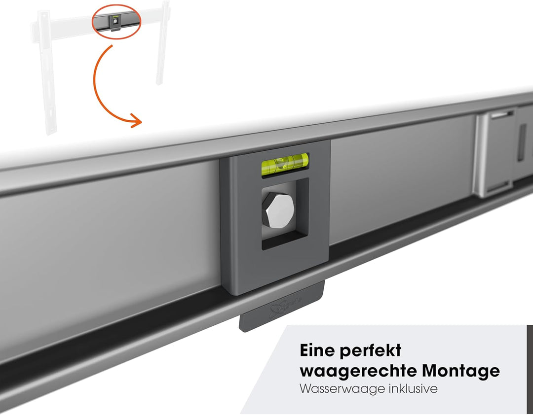 Vogel's TVM 5407 – Unsere Absolut Flachste TV-Wandhalterung für 32-77 Zoll TVs, Max 75 kg, Universel