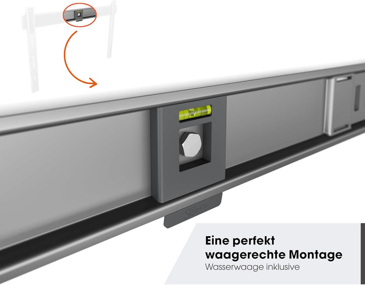 Vogel's TVM 5607 – Unsere Absolut Flachste TV-Wandhalterung für 40-100 Zoll TVs, Max 100 kg, Univers