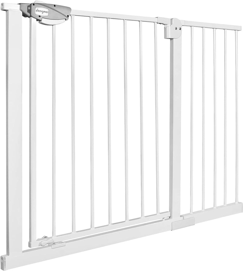 NAIZY Türschutzgitter für Kinder, N Stop Safety Gate Treppenschutzgitter mit Ohne Bohren und Metall