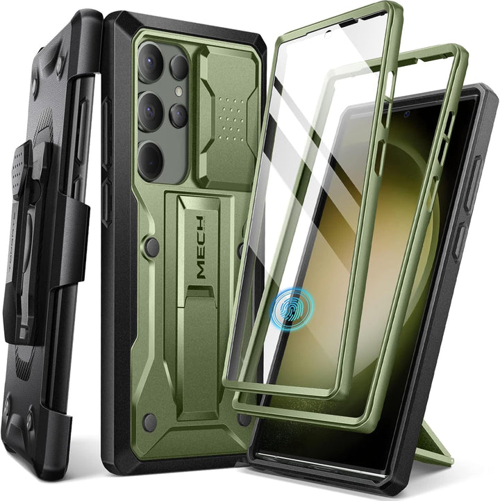 Tongate für Samsung Galaxy S23 Ultra Hülle, [Schiebekamera-Abdeckung &amp; Bildschirmschutz] [2 vordere