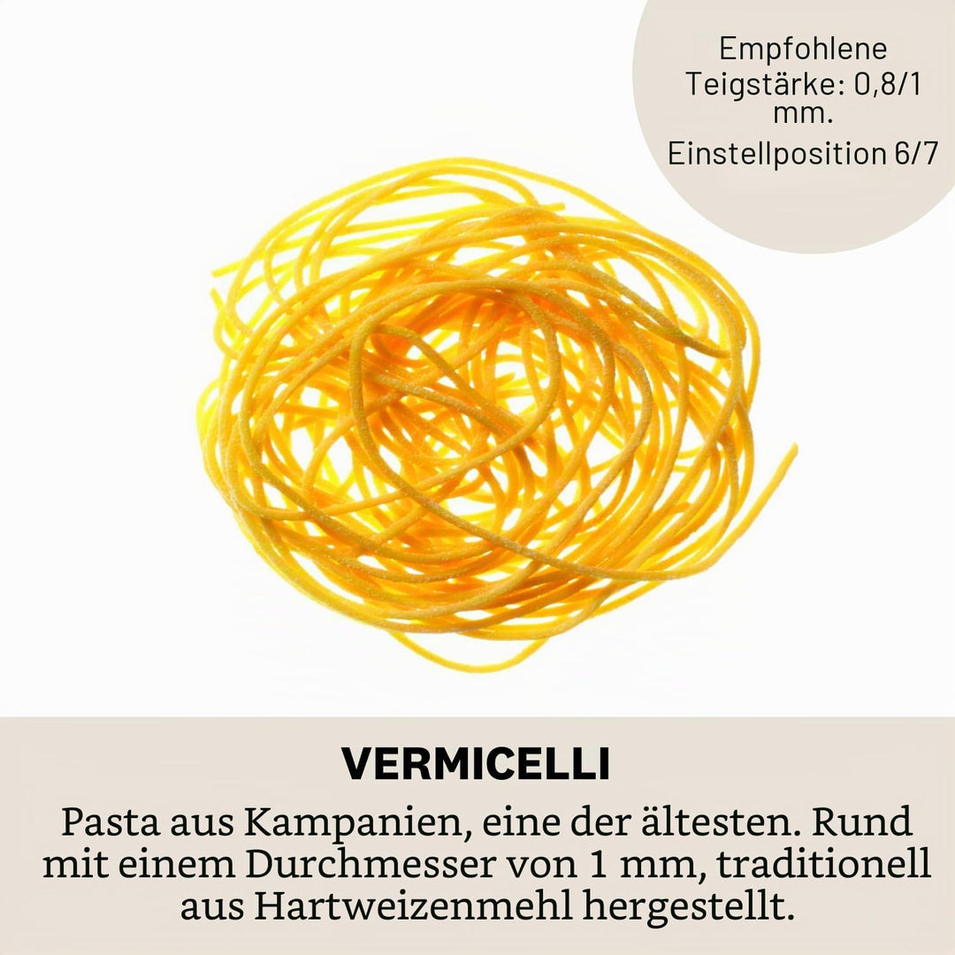 Marcato Zubehörteil für Atlas 150, Stahl, Silber, Vermicelli-23x20x16cm, Vermicelli