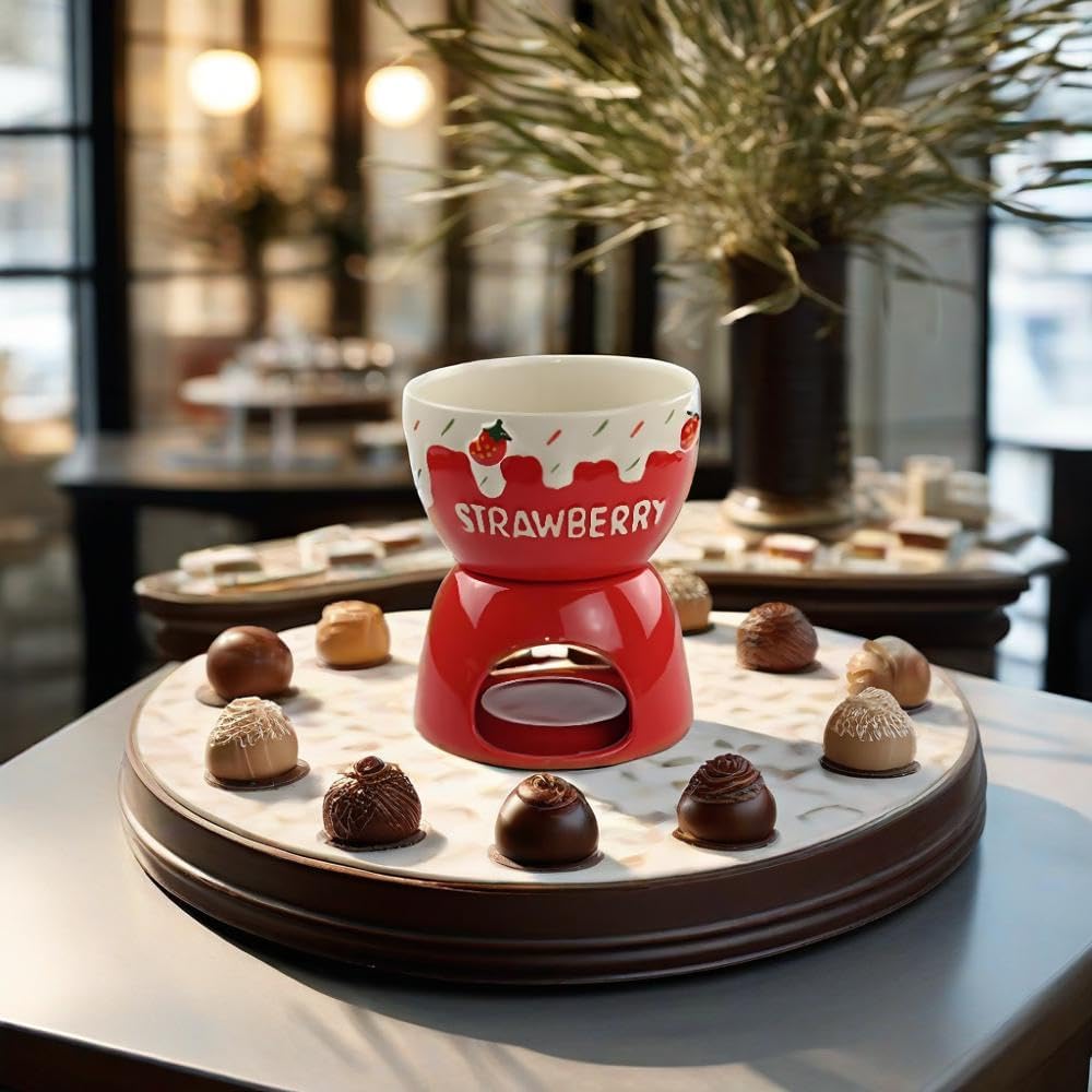 Chocolate Fondue Mug Set, Fondue Set für Schokolade Und Käse, Schokoladen-Fondue-Becher-Set für Butt