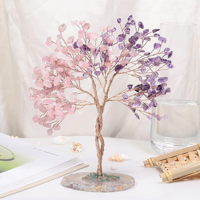 Nupuyai Kristallbaum Feng Shui Edelstein Baum, Glücksbaum, Geldbaum Geschenk, Hochzeit, Deko Wohnzim