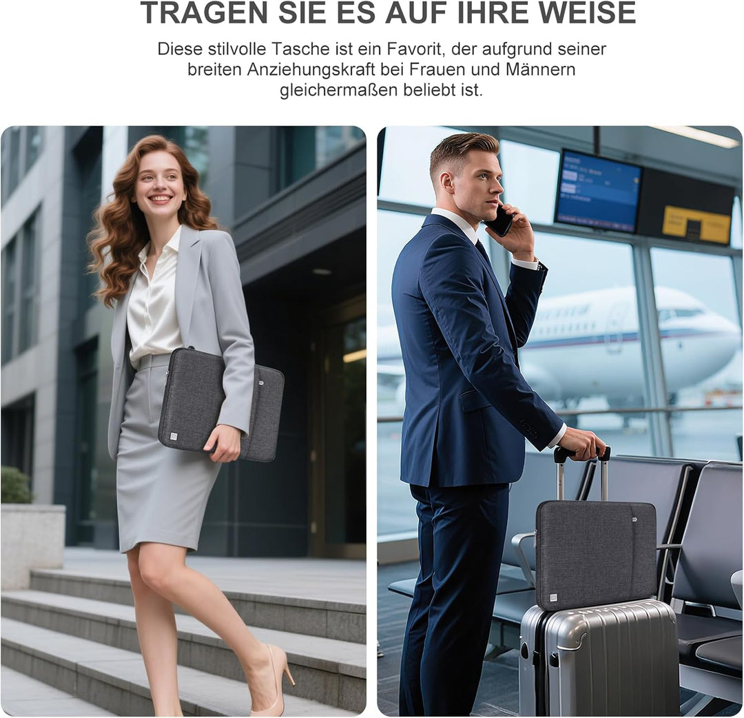 DOMISO 17 Zoll Wasserdicht Laptop Sleeve Case Notebook Hülle Schutzhülle Tasche Laptoptasche Schutza