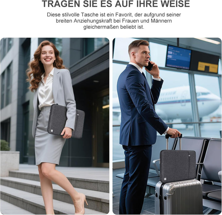 DOMISO 17 Zoll Wasserdicht Laptop Sleeve Case Notebook Hülle Schutzhülle Tasche Laptoptasche Schutza