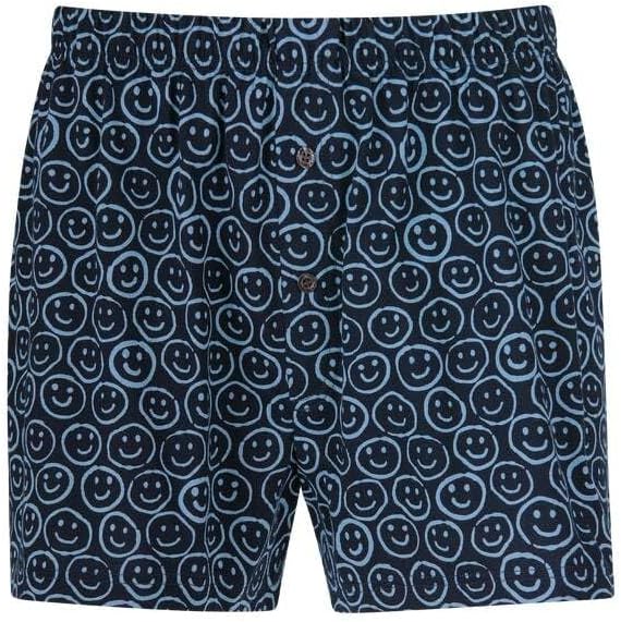 Trigema Boxer-Shorts mit freundlichem Smiley-Muster L Navy, L Navy