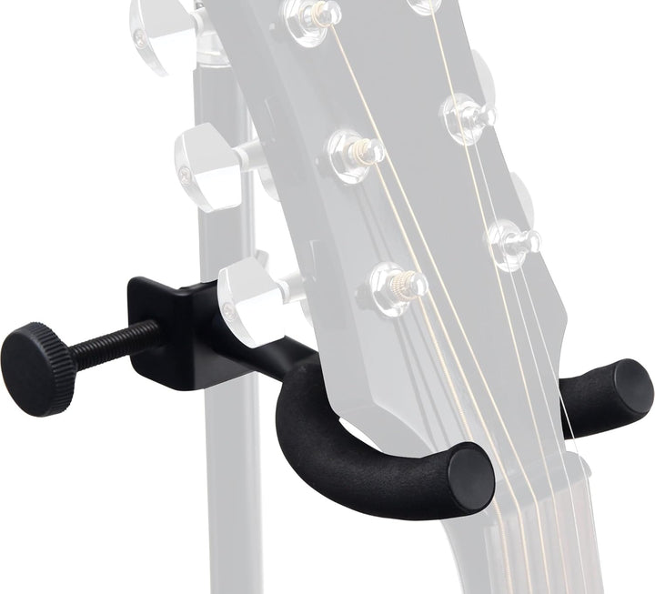 Rocktile GHMS-10 Gitarrenhalter für Mikroständer - Zur Montage am Mikrofonstativ und Notenpult - Fix