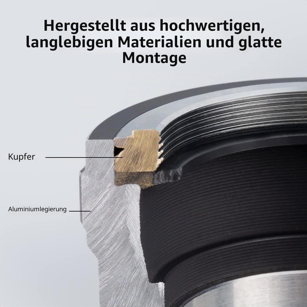 K&amp;F Concept Objektivadapter NIK-L Manueller Fokus Kompatibel mit Nikon F-Objektiv auf L-Mount-Kamera