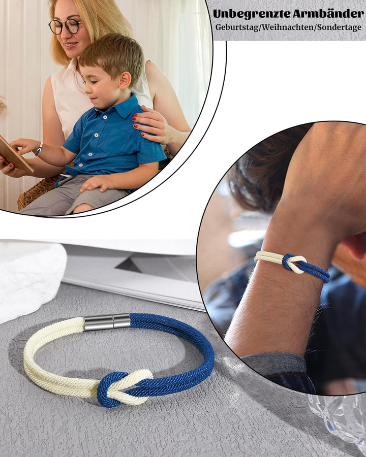 CheersLife Geschenk für Sohn An Meinen Sohn Armband von Mama Papa Geschenke 18. 13. Geburtstag Junge
