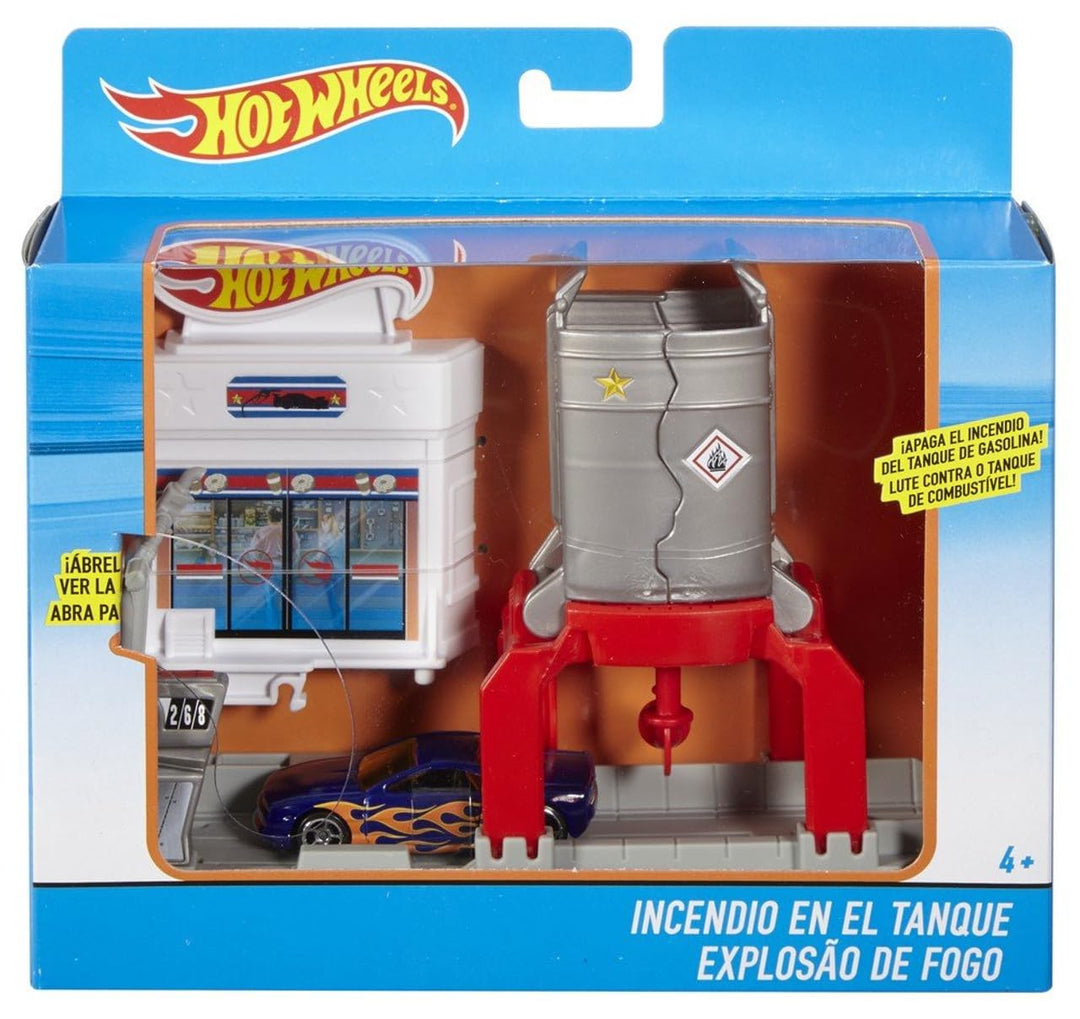 Hot Wheels Ausklappspielset Tankexplosion