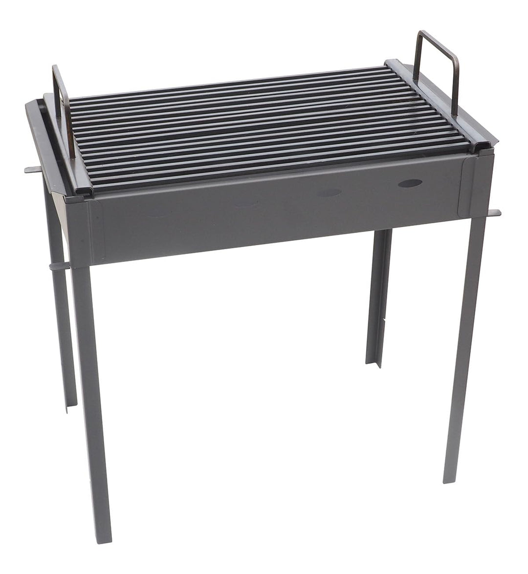 Hochwertiger Camping Grill 50x30cm I Praktischer Holzkohlegrill für Camping &amp; Festivals I Platzspare