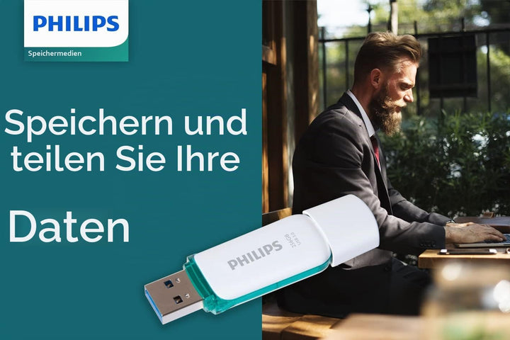 Philips USB 3.0 Flash-Laufwerk 256GB Snow Edition 100MB s FM25FD75B 00 Weiss 256 GB, 256 GB
