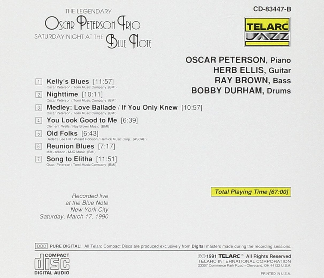 Triple Play (Live at the Blue Note/Saturday Night at the Blue Note/the More I See You), Audio-CD