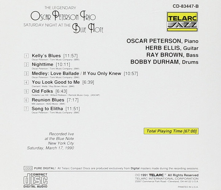 Triple Play (Live at the Blue Note/Saturday Night at the Blue Note/the More I See You), Audio-CD