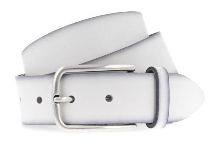 Vanzetti Denim Love 35mm Full Leather Belt W115 White