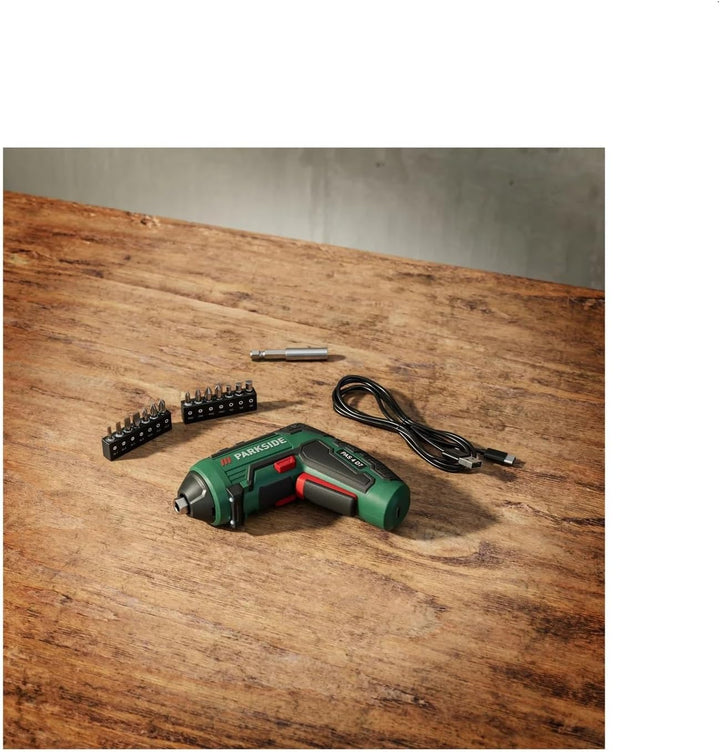 PARKSIDE Akku-Schrauber 4 V PAS 4 D7, mit USB-Ladekabel, Schrauber Bohrer Akku Schrauber