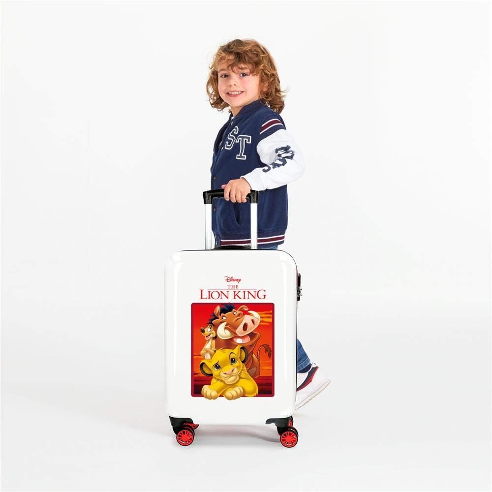 Disney The Lion King Kabinenkoffer Rot 37x55x20 cms Hartschalen ABS Kombinationsschloss 34L 2,6Kgs 4