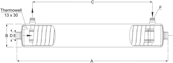 SAXONICA Pool Heizung Wärmetauscher Dapra-HWT-VA 65 | Edelstahl V4A | 84 kW