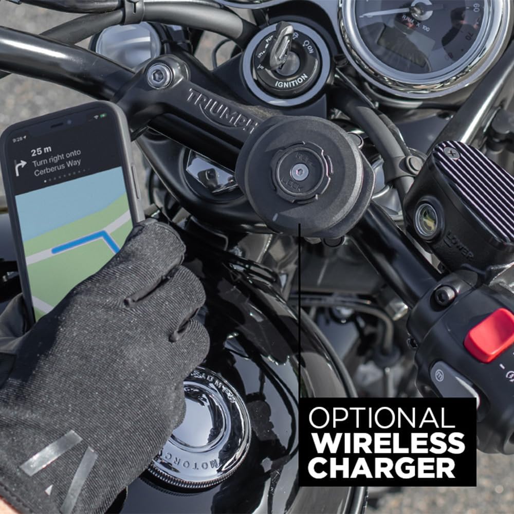 Quad Lock Lenkkopfhalterung für Motorrad für iPhone und Samsung Galaxy-Handys Halterung allein, Halt