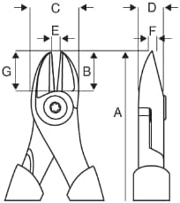 Bahco 2101S-180 Ergo Side Isolierte Schneidzange