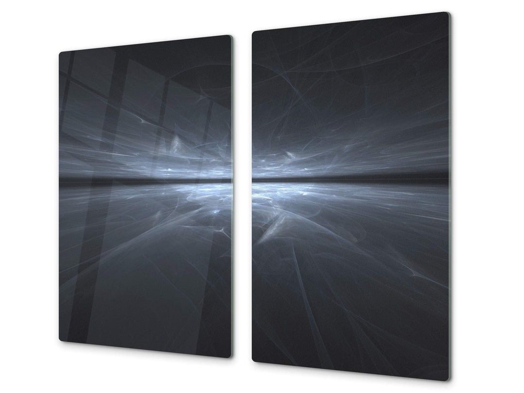 Schneidbrett aus Hartglas und schützende Arbeitsoberfläche – Schneideplatten SINGLE mit 60 x 52 cm u