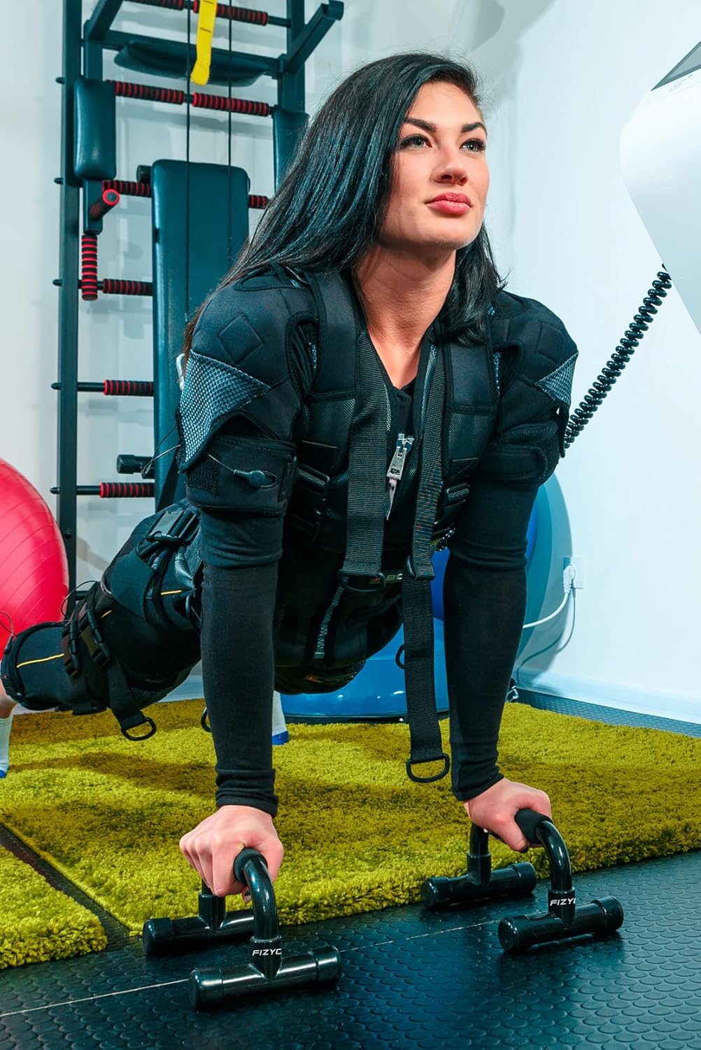 Fizyo 2 Liegestützgriffe für Ganzkörpertraining, Push-Up Liegestütz-Griffe für zu Hause und im Fitne