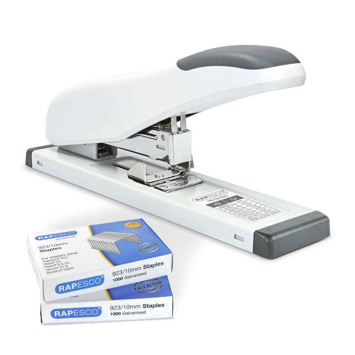 Rapesco 1391 Germ-Savvy Antibakteriell, ECO HD-100 Hochleistungshefter mit 2000 Hefklammern, 100 Bla