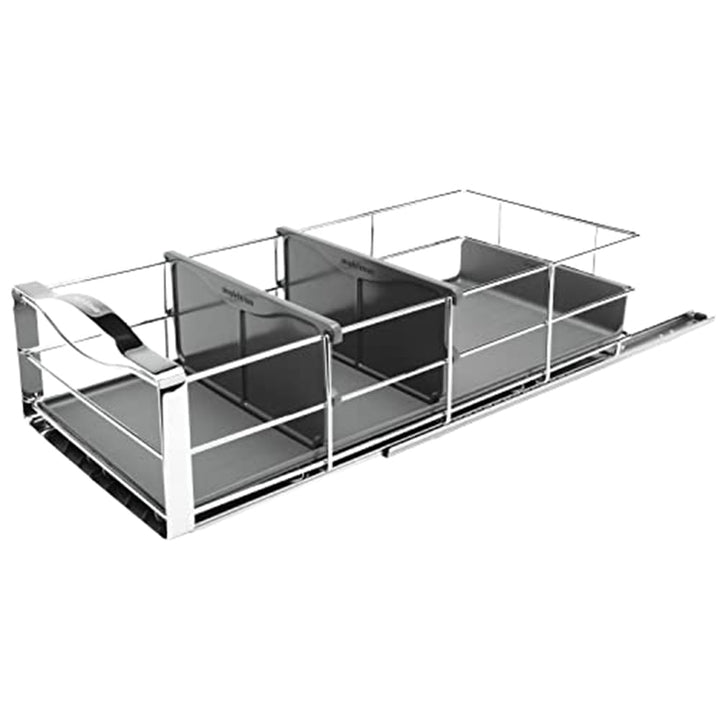 simplehuman, 22,8cm, herausziehbarer Schrank-Organisator , strapazierfähiger Stahlrahmen B 22,8 cm x