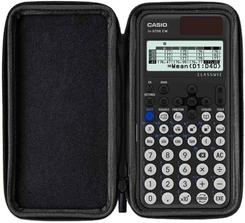 CALCUSO Sparpaket: Casio FX-87DE CW ClassWiz technisch-wissenschaftlicher Schulrechner + WYNGS Schut