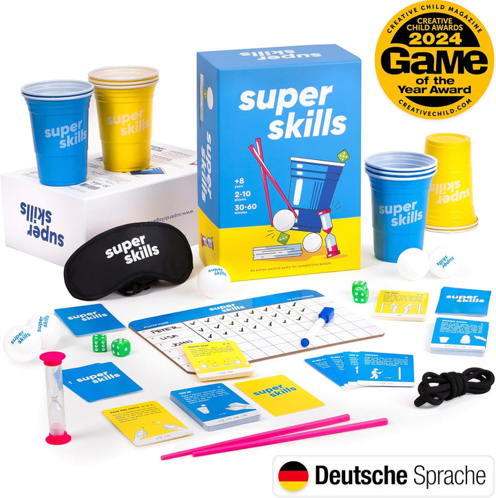 The World Game Super Skills - Deutsch - Das lustige Gesellschaftsspiel für Kinder, Jugendliche & Erw