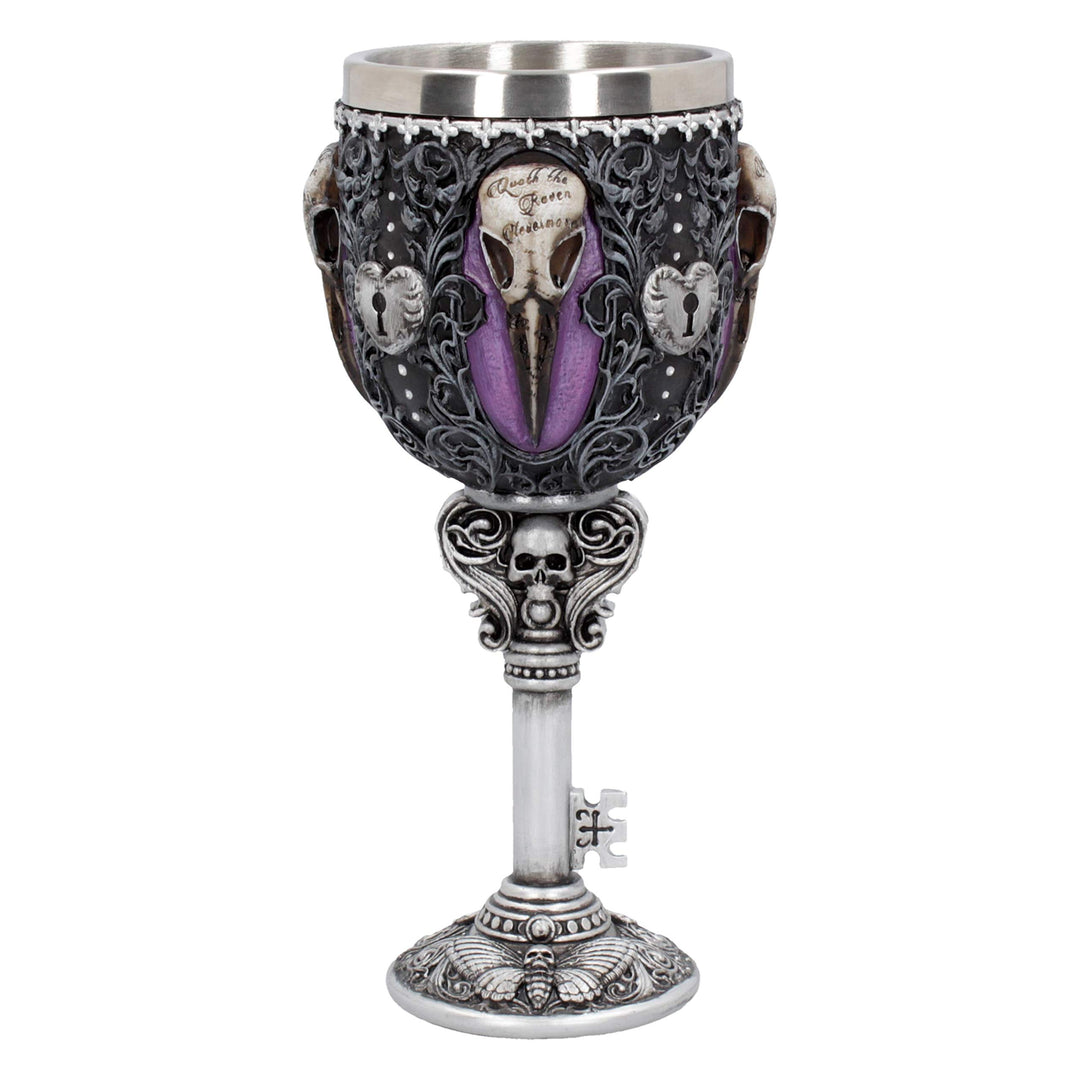 Nemesis Now Edgar's Rabe Kelch 18 cm, Kunstharz mit Edelstahl B4725P9