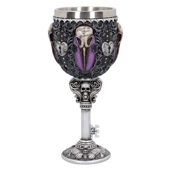 Nemesis Now Edgar's Rabe Kelch 18 cm, Kunstharz mit Edelstahl B4725P9