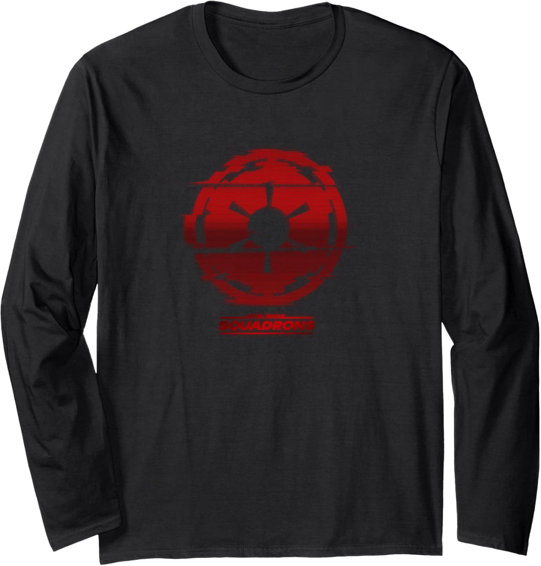 Star Wars: Squadrons Empire Glitch Logo Langarmshirt