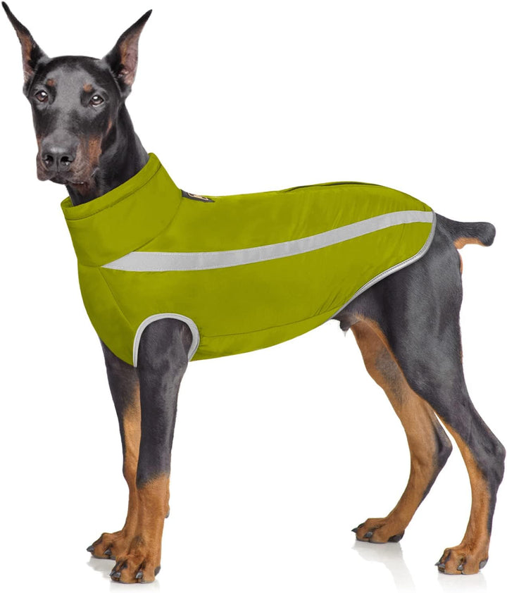 Idepet Wasserdichter Hundemantel Winter Warme Jacke, Winddichte Haustierkleidung Hundejacke Outfit f
