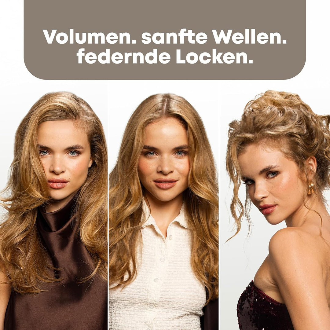 REVAMP Multi Style Revolve 3-in-1 – Automatisch rotierender Lockenstab mit 38 mm Lockenbürste, 32 mm