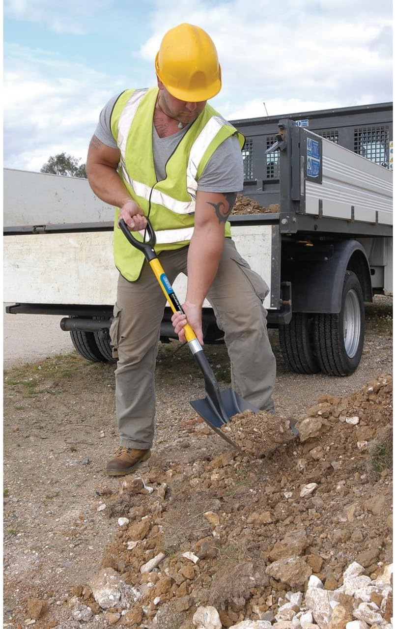 Draper 57567 Square-Mouth Shovel with Fibreglass Handle Quadratischer Mund, Quadratischer Mund