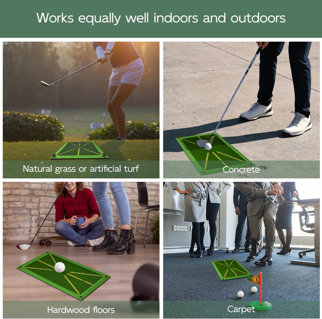 Golfmatte, Golftrainingsmatte mit sofortigem Feedback, tragbare Schwungtrainingshilfe, Golf-Schlagma