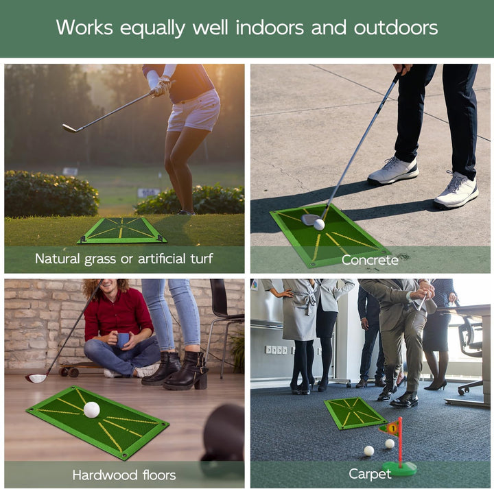 Golfmatte, Golftrainingsmatte mit sofortigem Feedback, tragbare Schwungtrainingshilfe, Golf-Schlagma