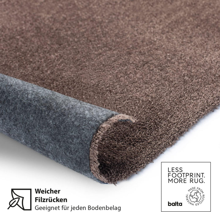 DomDeco Waschbarer Teppich Feel, super weicher und Flexibler 11mm Kurzflor für Wohnzimmer/Schlafzimm