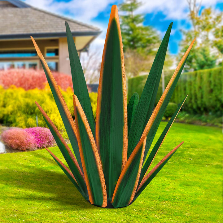 Grosse Tequila-Skulptur, rustikale Metallpflanzen für den Aussenbereich, Terrasse, Hof, Heimdekorati