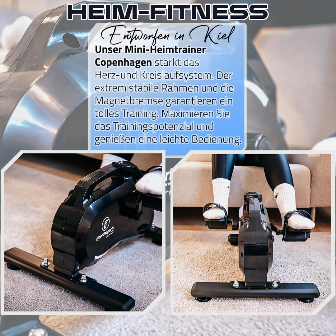 Arm- und Beintrainer, Mini-Heimtrainer, Bewegungstrainer, Training im Home-Office, mit Trainingsdisp