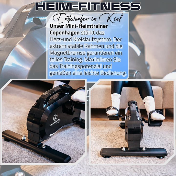 Arm- und Beintrainer, Mini-Heimtrainer, Bewegungstrainer, Training im Home-Office, mit Trainingsdisp