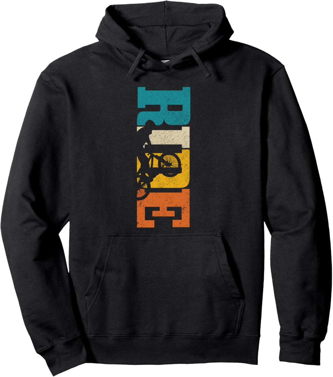 Mountainbike RIDE MTB Downhill Vintage Mountainbiker Pullover Hoodie