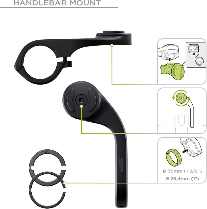 SP CONNECT Road Bike Bundle kompatibel mit iPhone 15 Pro |SPC+| Handyhalter für Road Bike| Fahrrad H