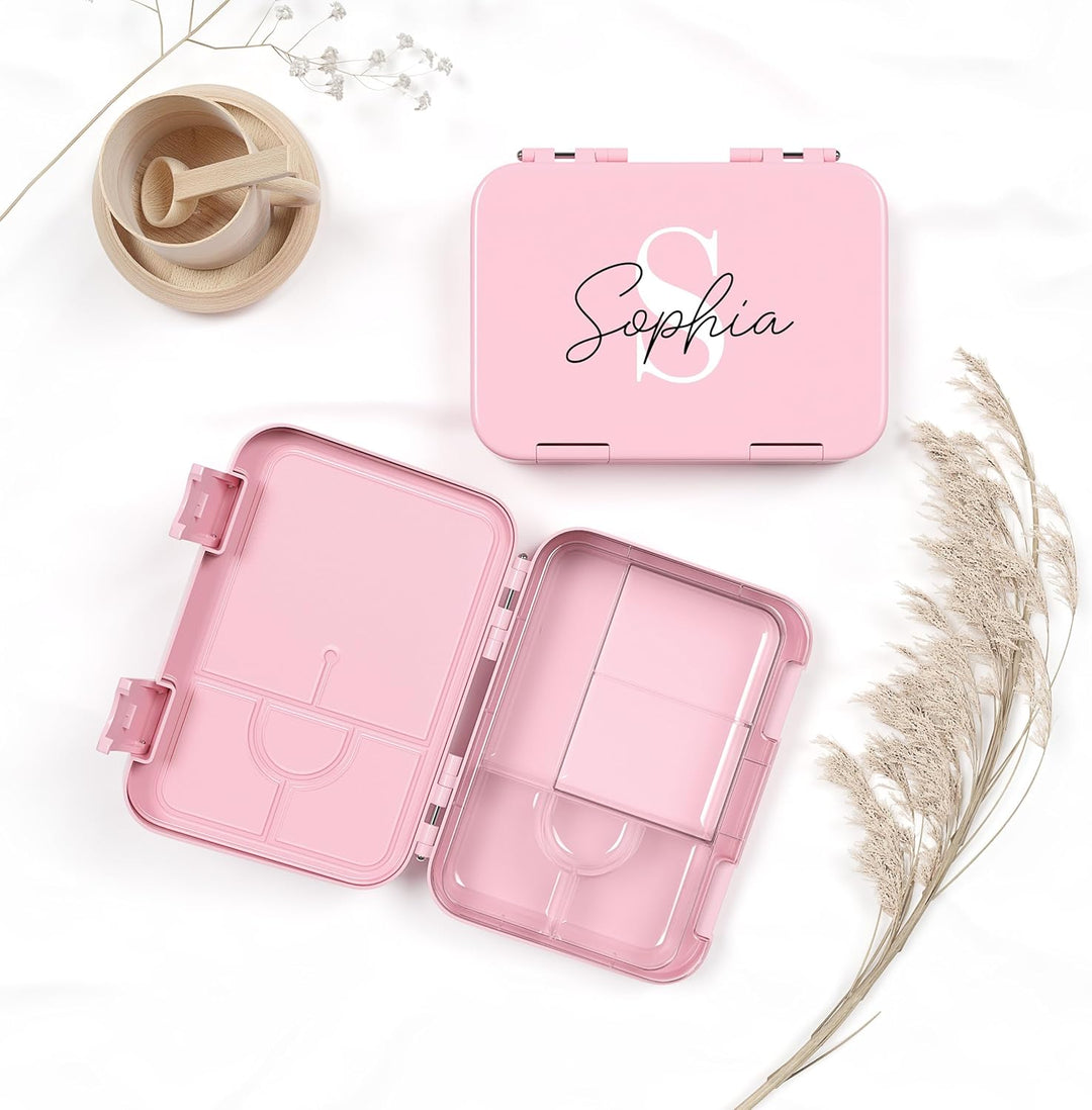 ME MB 2115 Personalisierte Kinder Brotdose mit Name - Lunchbox mit Fächern und Unterteilung - Gesche